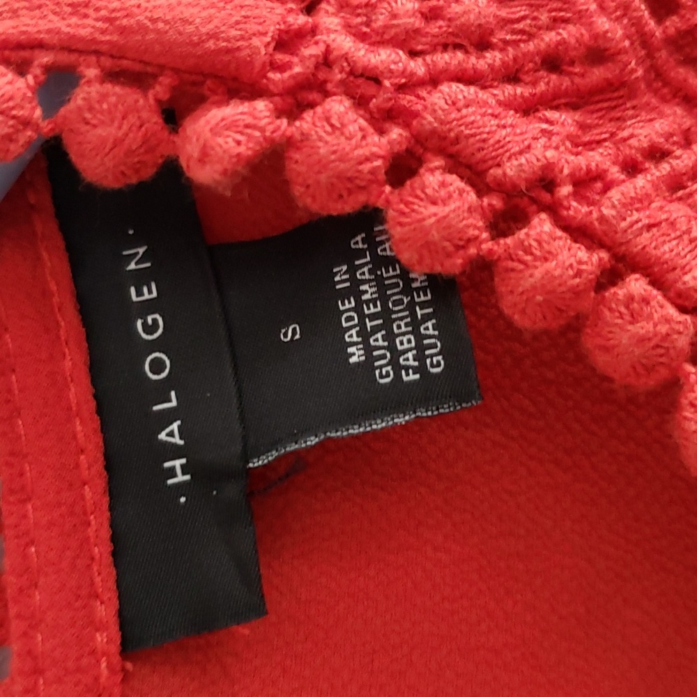 Halogen Lace & Crepe Tank Top Small - Picture 3 of 6